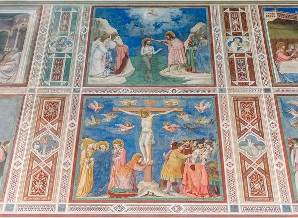 Italy-Padua-Scrovegni Chapel with frescoes painted by Giotto in the 14th century